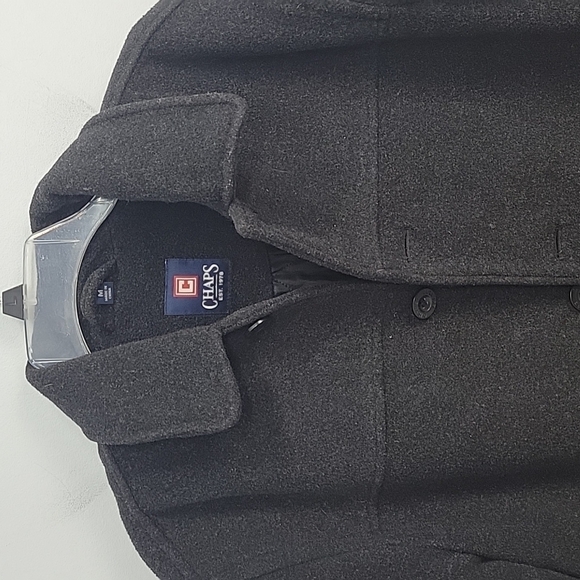 CHAPS Charcoal Gray Wool Coat - Picture 2 of 12